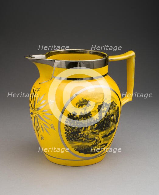 Jug, Staffordshire, c. 1820. Creator: Staffordshire Potteries.