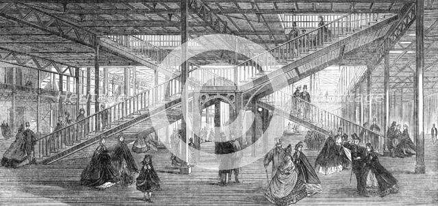 Progress of the International Exhibition Building: the stairs, 1862. Creator: Unknown.