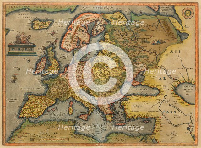 Europae. From Theatrum Orbis Terrarum, 1572. Creator: Ortelius, Abraham (1527-1598).