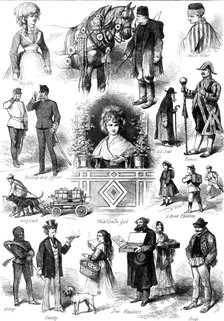 Sketches in Vienna: types of Viennese people, 1873. Creator: Unknown.