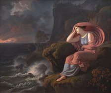 Alcyone Waiting in Vain for her Husband - episode from Ovid: Metamorphoses, 1810. Creator: Christian Gottlieb Kratzenstein-Stub.