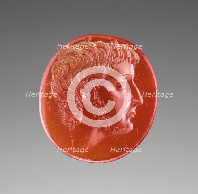 Intaglio with Portrait of Octavian, 44-30 B.C. Creator: Unknown.