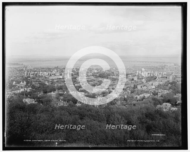 Montreal from Mount Royal, c1900. Creator: Unknown.
