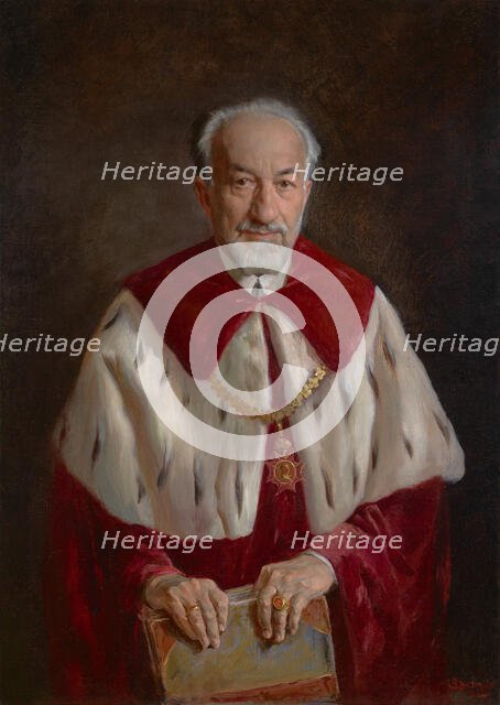Portrait of Prof. Adolf Beck, 1934. Creator: Stanislaw Batowski-Kaczor.