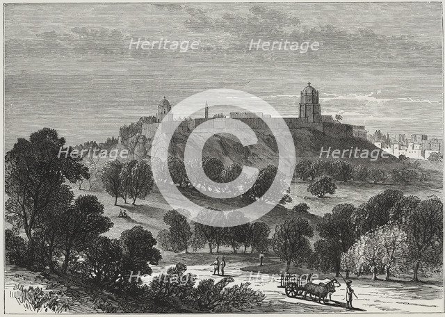 British-Afghan war, Mooltan fort in the Punjaub, India.