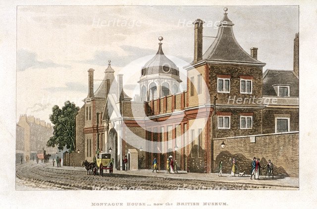 British Museum, Holborn, London, c1810. Artist: Rudolph Ackermann