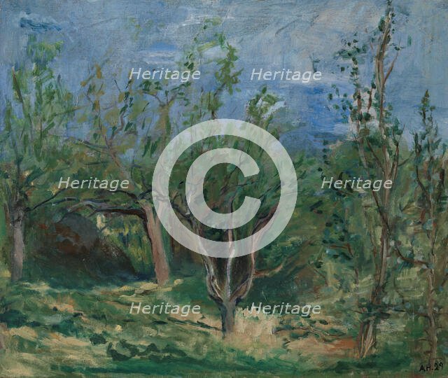 Old Apple Trees, 1929. Creator: Agnes Mannheimer Heiberg.