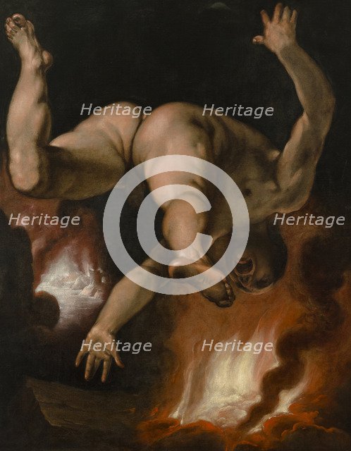 The Fall of Ixion, ca 1588. Artist: Haarlem, Cornelis Cornelisz., van (1562-1638)