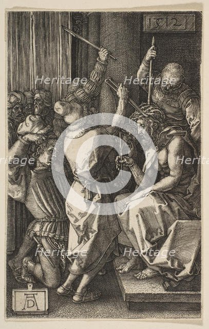 Christ Crowned with Thorns, from the Engraved Passion, 1512. Creator: Albrecht Durer.