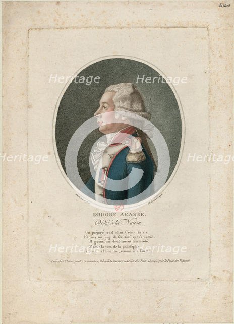 Isidore Agasse, c. 1790. Creator: Phelippeaux, Antoine (1767-1830).