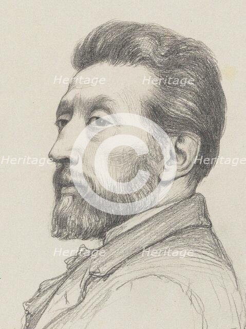 Portrait of the composer Jules-Laurent Duprato (1827-1892), 1880. Creator: Boulanger, Gustave Clarence Rodolphe (1824-1888).