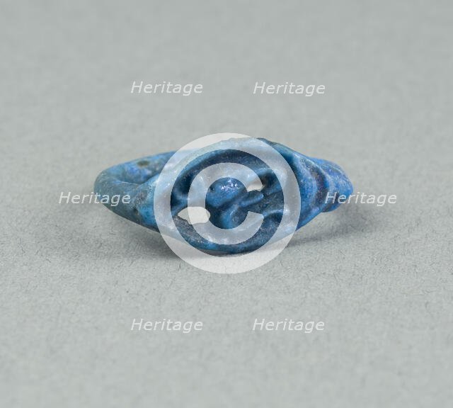 Ring: Figure of Serpent Uto (?) Wearing Crown of Lower Egypt, Egypt, New Kingdom, Dynasty 18... Creator: Unknown.