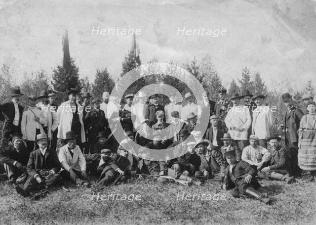 Members of the community of shooting enthusiasts, 1910-1919. Creator: Unknown.