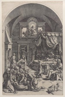 Birth of Saint John the Baptist, 1555-88. Creator: Diana Mantuana.