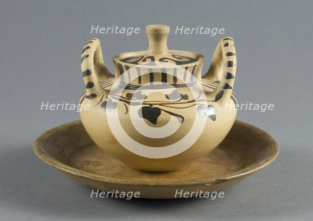 Miniature Pyxis (Container for Personal Objects), 300-270 BCE. Creator: Unknown.