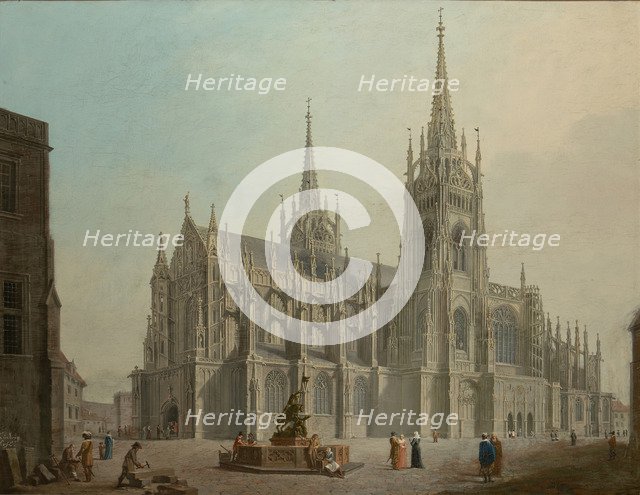 The Cathedral of Saint Vitus in Prague, 1814.