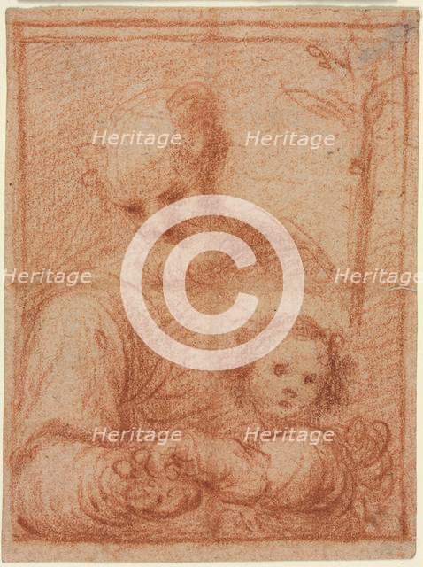 Joseph and Child (recto), 16th century. Creator: Unknown.