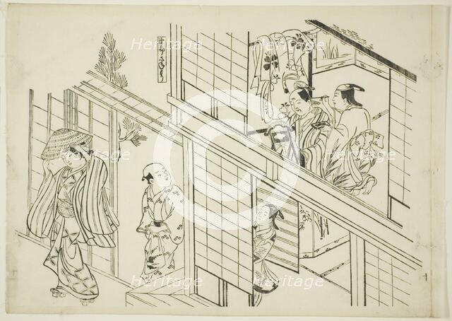A Young Sanemori (Yaro Sanemori), no. 10 from a series of 12 prints depicting..., c. 1716/35. Creator: Okumura Masanobu.