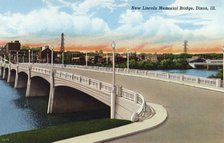 New Lincoln Memorial Bridge, Dixon, Illinois, USA, 1940. Artist: Unknown