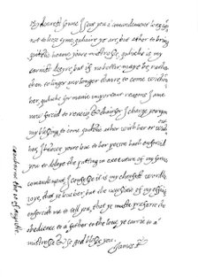 'Facsimile of a Letter, Dated 10th August, 1623, (1904). Artist: Unknown.