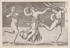 Speculum Romanae Magnificentiae: Dance of Fauns and Bacchants, 1518., 1518. Creators: Anon, Agostino Veneziano.
