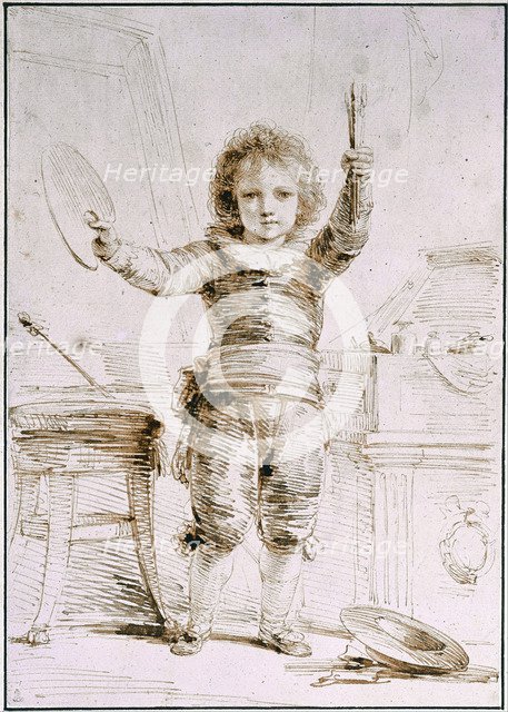 The Son of the Artist, c. 1793. Artist: Füger, Heinrich Friedrich (1751-1818)