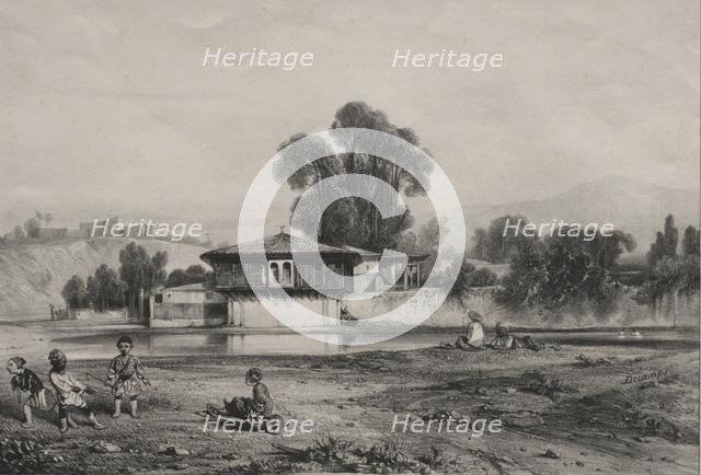 Pavilion at the Edge of a River. Creator: Alexandre-Gabriel Decamps (French, 1803-1860).