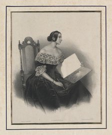 Portrait of Countess Alexandra Potocka (1818-1892), after 1841. Creator: Ulrich, Carl Wilhelm (1815-1875).