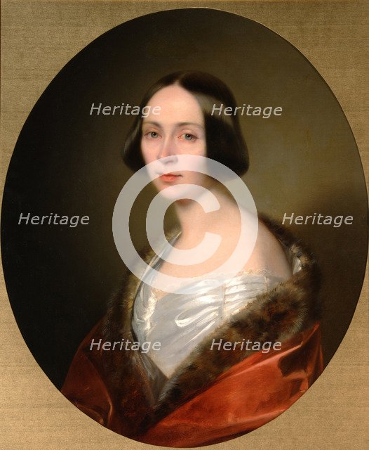 Portrait of Countess Luise Trofimovna Golitsyna (1810-1887), née Baranova, Early 1840s. Artist: Kozina, Sándor (1808-1873)