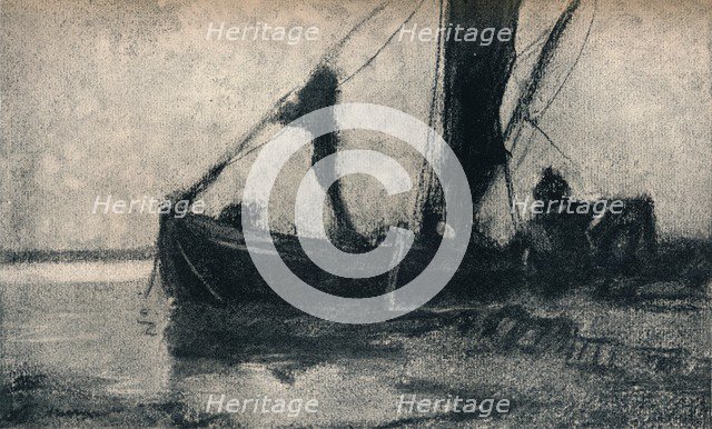 'Loading the Barge', c19th century. Artist: Frank Mura.