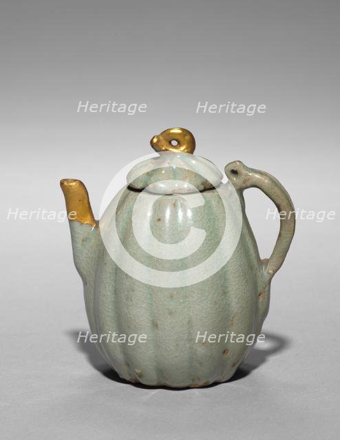 Melon-shaped Wine Ewer, 1100s-1200s. Creator: Unknown.