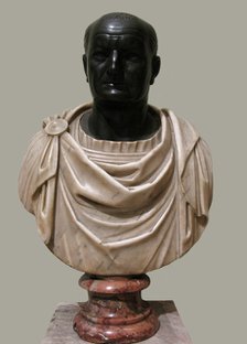 Bust of Vespasian, 1st H. 1st cen. AD. Artist: Art of Ancient Rome, Classical sculpture  