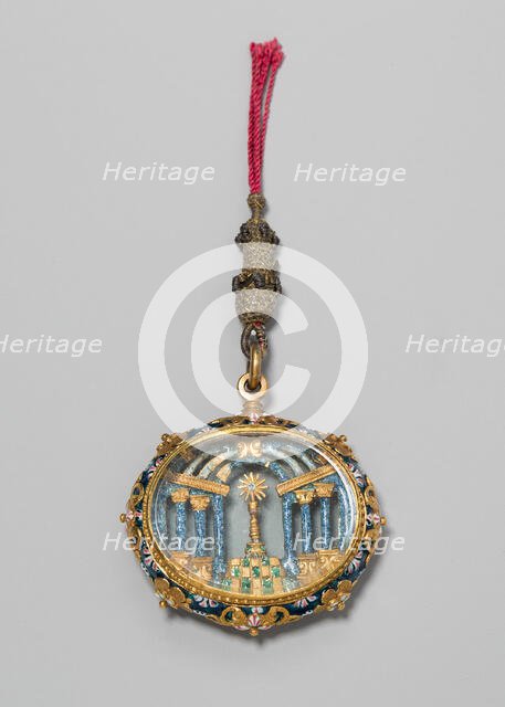 Pendant with the Holy Sacrament, Spain, c. 1650-c. 1700. Creator: Unknown.