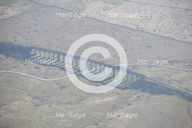 Ribblehead Viaduct or Batty Moss Viaduct on the Settle-Carlisle Railway, North Yorkshire, 2016. Creator: Dave MacLeod.