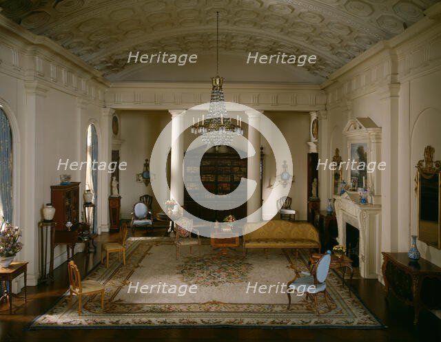 E-9: English Drawing Room of the Georgian period, 1770-1800, United States, c. 1937. Creator: Narcissa Niblack Thorne.