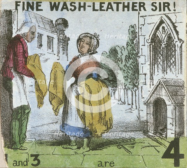 'Fine Wash-leather Sir!', Cries of London, c1840. Artist: TH Jones