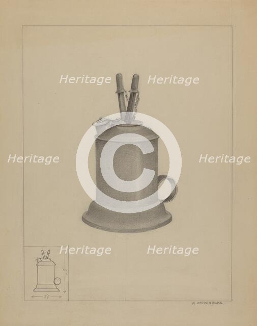 Spark Lamp, c. 1936. Creator: A. Zaidenberg.
