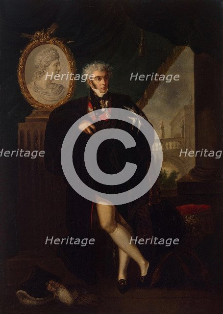 Portrait of Dmitry Lvovich Naryshkin (1758-1838), Early 19th cen.. Artist: Guttenbrunn, Ludwig (1750-1819)