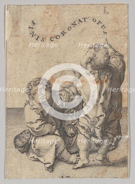 Poet Virgil Suspended in a Basket, detail (copy).n.d. Creator: Unknown.