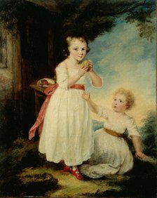 Portrait of two little girls, called the cakes, c1790-1799. Creators: William Artaud, John Hoppner.