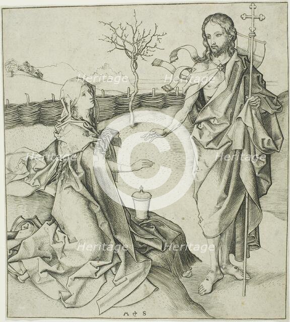 Christ Appearing to the Magdalen—Noli Me Tangere, n.d. Creator: Martin Schongauer.