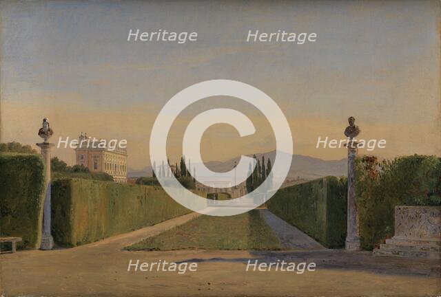 View of the Sea from a Pier, 1854-1917. Creator: Hans Smidth.