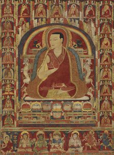 Kuyalwa, Second Abbot of Taklung Monastery, with Three Lineages, mid-13th century. Creator: Unknown.