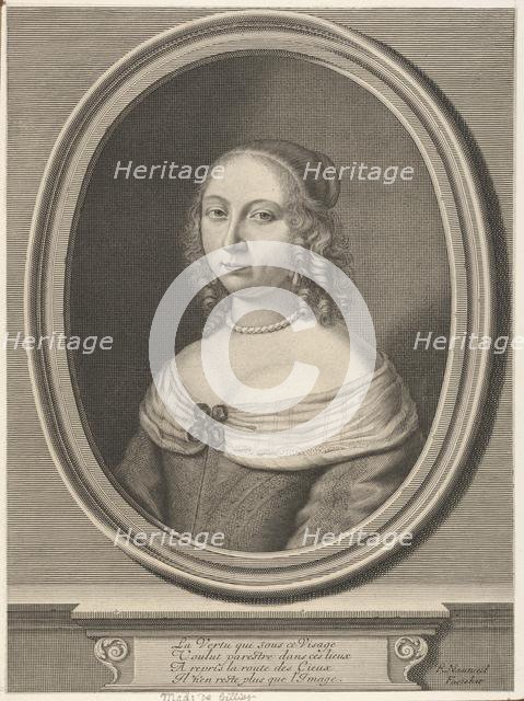 Madame de Gillier (Marie Jolly), ca. 1652. Creator: Robert Nanteuil.