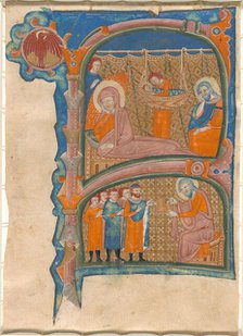 Birth and Naming of John the Baptist, late 13th century. Creator: Unknown.