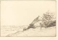 Hovel on a Hillside (Masure sur la colline). Creator: Alphonse Legros.