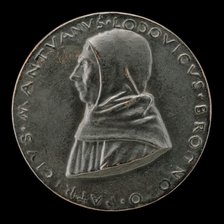 Lodovico Brognolo, of the Observant Friars, Patrician of Mantua [obverse], c. 1495/1496. Creator: Sperandio Savelli.