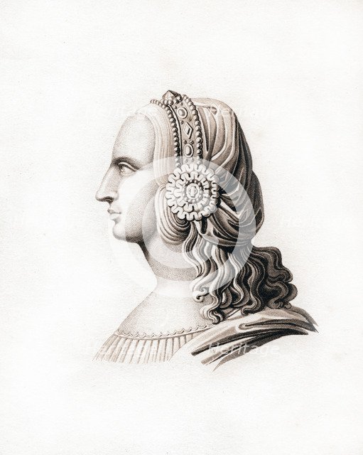 Headdress, early 16th century, (1843).Artist: Henry Shaw