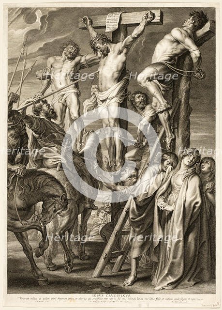 The Crucifixion (Coup de Lance), 1631. Creator: Boetius Adams Bolswert.