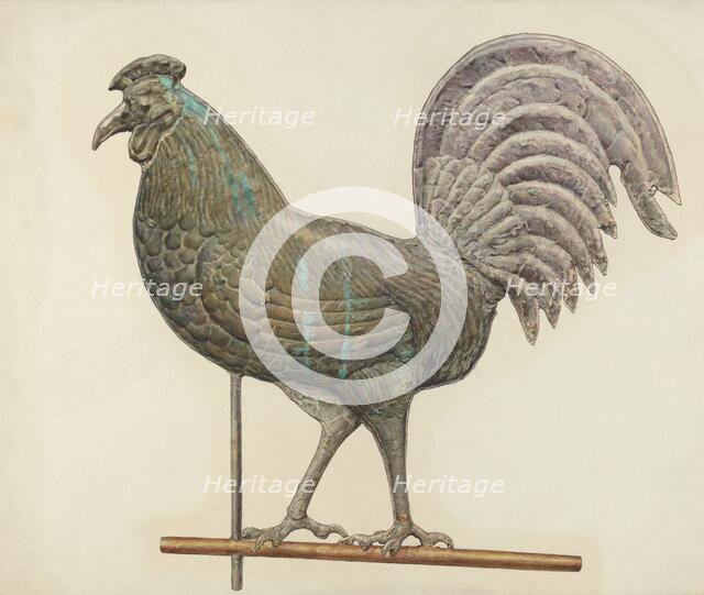 Metal Weather Vane, 1935/1942. Creator: Unknown.